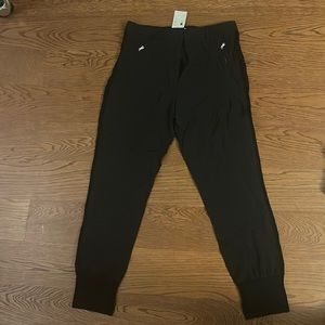 Phillip Lin Midnight Suitin Jogger with Pin Stripes